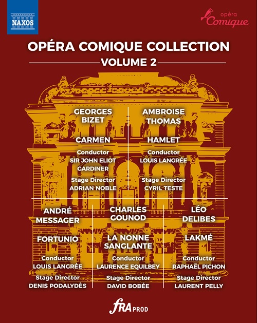 OPÉRA COMIQUE COLLECTION, Vol. 2 - Carmen / Hamlet / Fortunio / La nonne sanglante / Lakmé (2009-2022) (5-Blu-ray Disc Box Set)