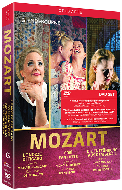 MOZART, W.A.: Nozze di Figaro (Le) / Così fan tutte / Die Entführung aus dem Serail [Operas] (Glyndebourne, 2006-2015) (5-DVD Box Set) (NTSC)