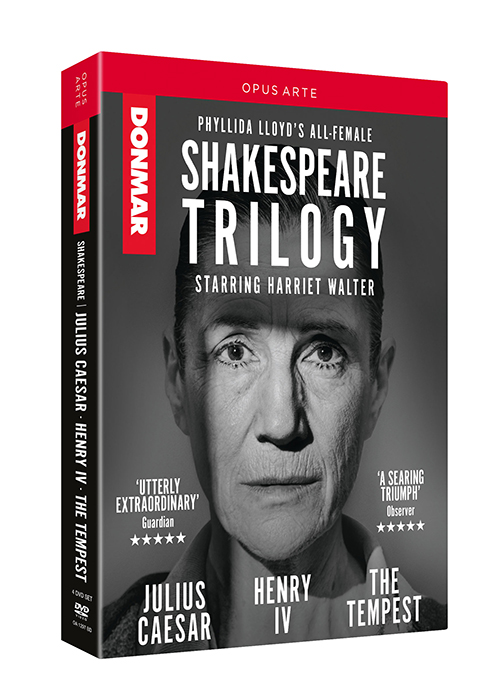 SHAKESPEARE, W.: Shakespeare Trilogy - Julius Caesar / Henry IV / The Tempest (Donmar Warehouse, 2016) (4-DVD Box Set) (NTSC)