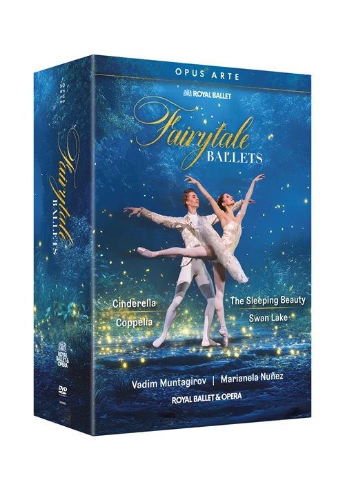 FAIRYTALE BALLETS - Cinderella / Coppélia / The Sleeping Beauty / Swan Lake [Ballets] (Royal Ballet, 2017-2023) (4-DVD Box Set) (NTSC)