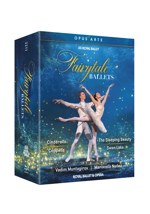 FAIRYTALE BALLETS - Cinderella / Coppélia / The Sleeping Beauty / Swan Lake [Ballets] (Royal Ballet, 2017-2023) (4-Blu-ray Disc Box Set)