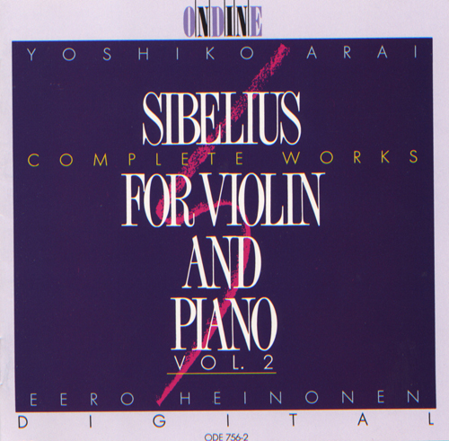 SIBELIUS, J.: Violin and Piano Music (Complete), Vol. 2