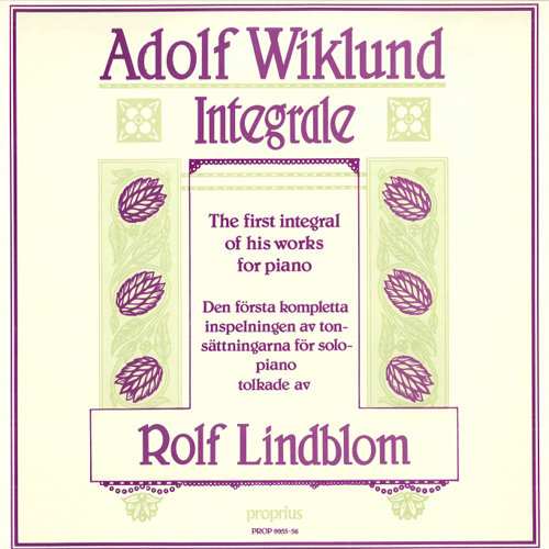WIKLUND, A.: Piano Music (Integrale)