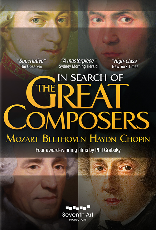 IN SEARCH OF THE GREAT COMPOSERS - MOZART, W.A. / BEETHOVEN, L. van / HAYDN, J. / CHOPIN, F. (5-DVD Box Set) (NTSC)