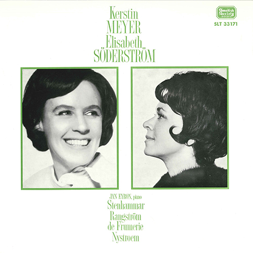 Vocal Music - STENHAMMAR, W. / RANGSTRÖM, T. / DE FRUMERIE, G. / NYSTROEM, G. (Meyer, Söderström, Eyron)