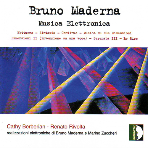 MADERNA, B.: Electronic Music, 1956-1962 (Berberian, Rivolta, Maderna)