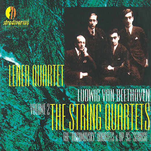 BEETHOVEN, L. van: String Quartets, Vol. 2 (Lener Quartet)