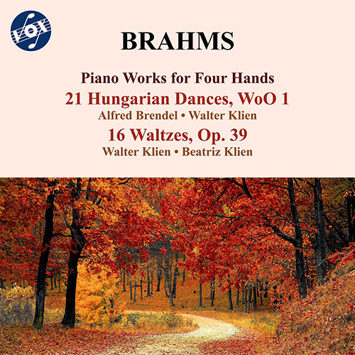 BRAHMS, J.: 21 Hungarian Dances, WoO 1 / 16 Waltzes, Op. 39 (version for piano 4 hands) (Brendel, W. Klien, B. Klien)