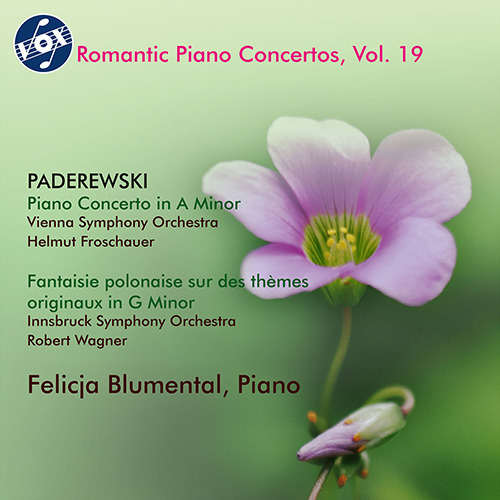 PADEREWSKI, I.J.: Piano Concerto / Fantaisie polonaise sur des thèmes originaux (Romantic Piano Concertos, Vol. 19) (Blumental, Froschauer, R. Wagner)