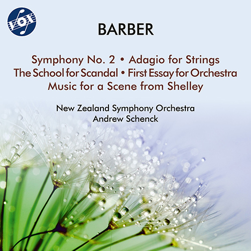 BARBER, S.: Symphony No. 2 / Adagio for Strings / The School for Scandal / First Essay for Orchestra (New Zealand Symphony, Schenck)
