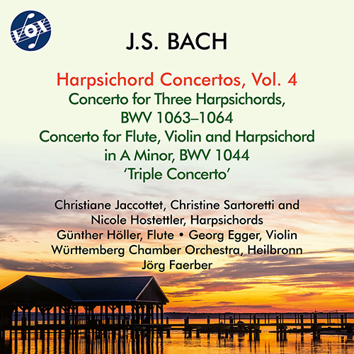 BACH, J.S.: Harpsichord Concertos, Vol. 4 - BWV 1044, 1063-1064 (Jaccottet, Sartoretti, Hostettler, G. Höller, Egger, Faerber)