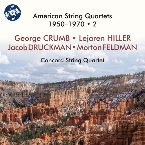 String Quartets (20th Century American) - CRUMB, G. / HILLER, L. / DRUCKMAN, J. / FELDMAN, M. (Concord String Quartet)