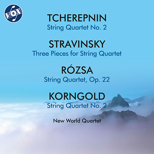 String Quartets - TCHEREPNIN, A. / STRAVINSKY, I. / RÓZSA, M. / KORNGOLD, E.W. (New World Quartet)