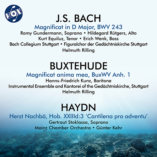 BACH, J.S. / BUXTEHUDE, D.: Magnificats (Gundermann, Rütgers, Equiluz, Kunz, Wenk, Stuttgart Bach Collegium, Rilling)