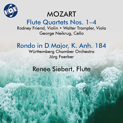 MOZART, W.A.: Flute Quartets Nos. 1-4 / Rondo in D Major (Siebert, Friend, Trampler, Neikrug, Württemberg Chamber Orchestra, Faerber)