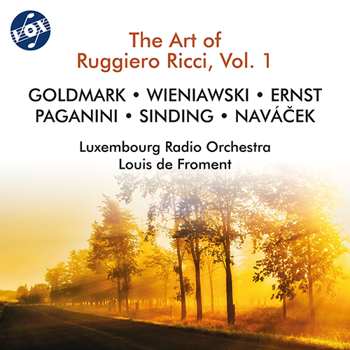 RICCI, Ruggiero: Art of Ruggiero Ricci (The), Vol. 1 - GOLDMARK, K. / WIENIAWSKI, H. / ERNST, H.W. / PAGANINI, N. / SINDING, C. / NOVÁČEK, O.