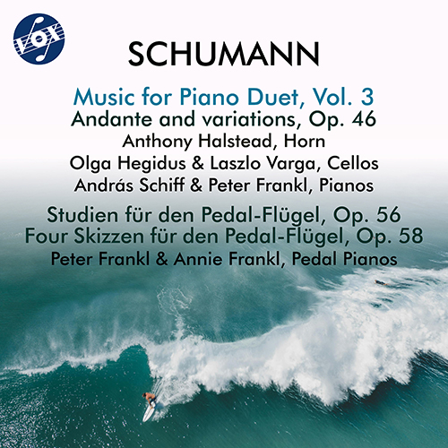 SCHUMANN, R.: Music for Piano Duets, Vol. 3 - Andante and Variations, Op. 46 / Studien für den Pedal-Flügel (A. and P. Frankl, Schiff)