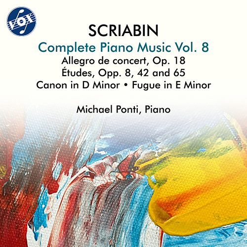 SCRIABIN, A.: Piano Music (Complete), Vol. 8 - Etudes, Opp. 8, 42 and 65 / Allegro de concert, Op. 18 (Ponti)