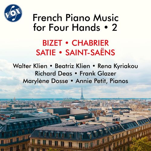 Piano Duo Music - BIZET, G. / CHABRIER, E. / SATIE, E. (French Piano Music for 4 Hands, Vol. 2) (Deas, Dosse, Glazer, B. and W. Klien, Kyriakou)