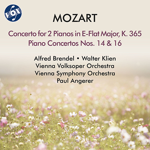 MOZART, W.A.: Piano Concertos Nos. 14 and 16 / Concerto for 2 Pianos, K. 365 (Brendel, Klien, Vienna Symphony, Vienna Volksoper Orchestra, Angerer)