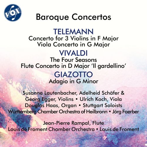 Baroque Concertos - VIVALDI, A. / TELEMANN, G.P. (Rampal, Egger, Lautenbacher, Schafer, Koch, Haas, Faerber, Froment)