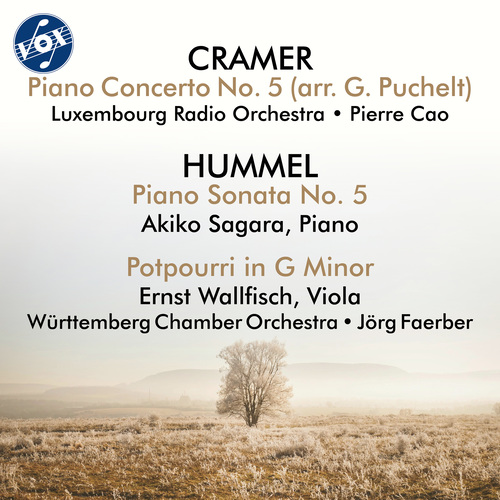 CRAMER, J.B.: Piano Concerto No. 5 / HUMMEL, J.N.: Piano Sonata No. 5 / Potpourri (Fantasy), Op. 94 (Wallfisch, Akiko Sagara, Cao, Faerber)