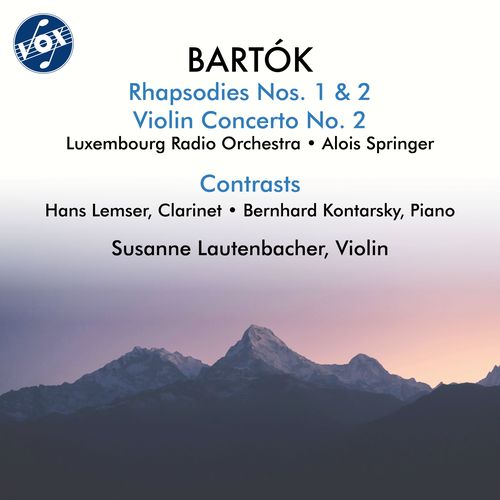 BARTÓK, B.: Rhapsodies Nos. 1 and 2 / Violin Concerto No. 2 / Contrasts (Lautenbacher, Lemser, Kontarsky, Luxemburg Radio Symphony, Springer)