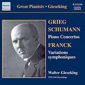 Recordings by Walter Gieseking | Now available to stream and purchase at  Naxos