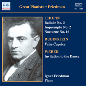 RUBINSTEIN, Anton: Piano Music - 3 Caprices, Op. 2.. - 8.574300