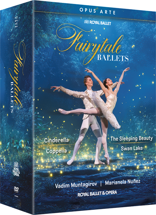 FAIRYTALE BALLETS - Cinderella / Copp&eacute;lia / The Sleeping Beauty / Swan Lake [Ballets] (Royal Ballet, 2017-2023) (4-DVD Box Set) (NTSC)